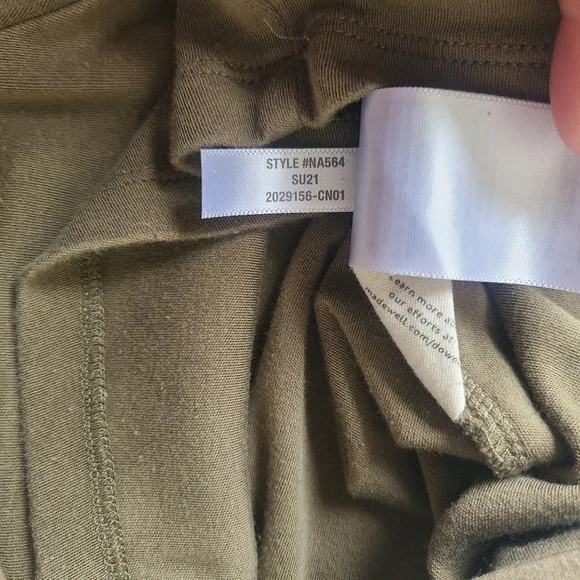 MWL Breeze Drawstring Romper Olive Green Sleeveless Women's Size M - Picture 11 of 11